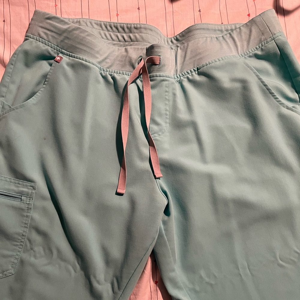 Figs Aqua scrub pants